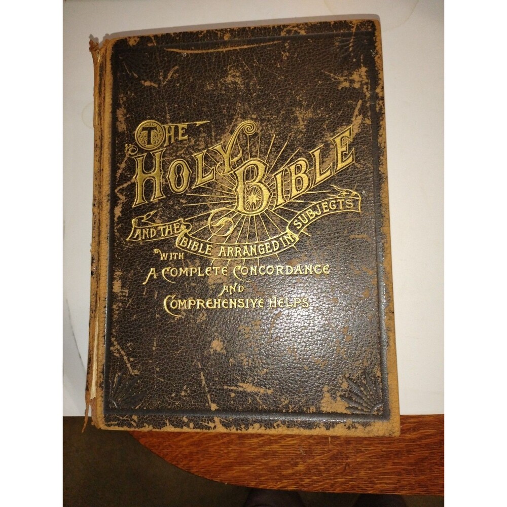 Antique WILMORE'S NEW ANALYTICAL REFERENCE BIBLE - 1904. Very Good-Fine Cond